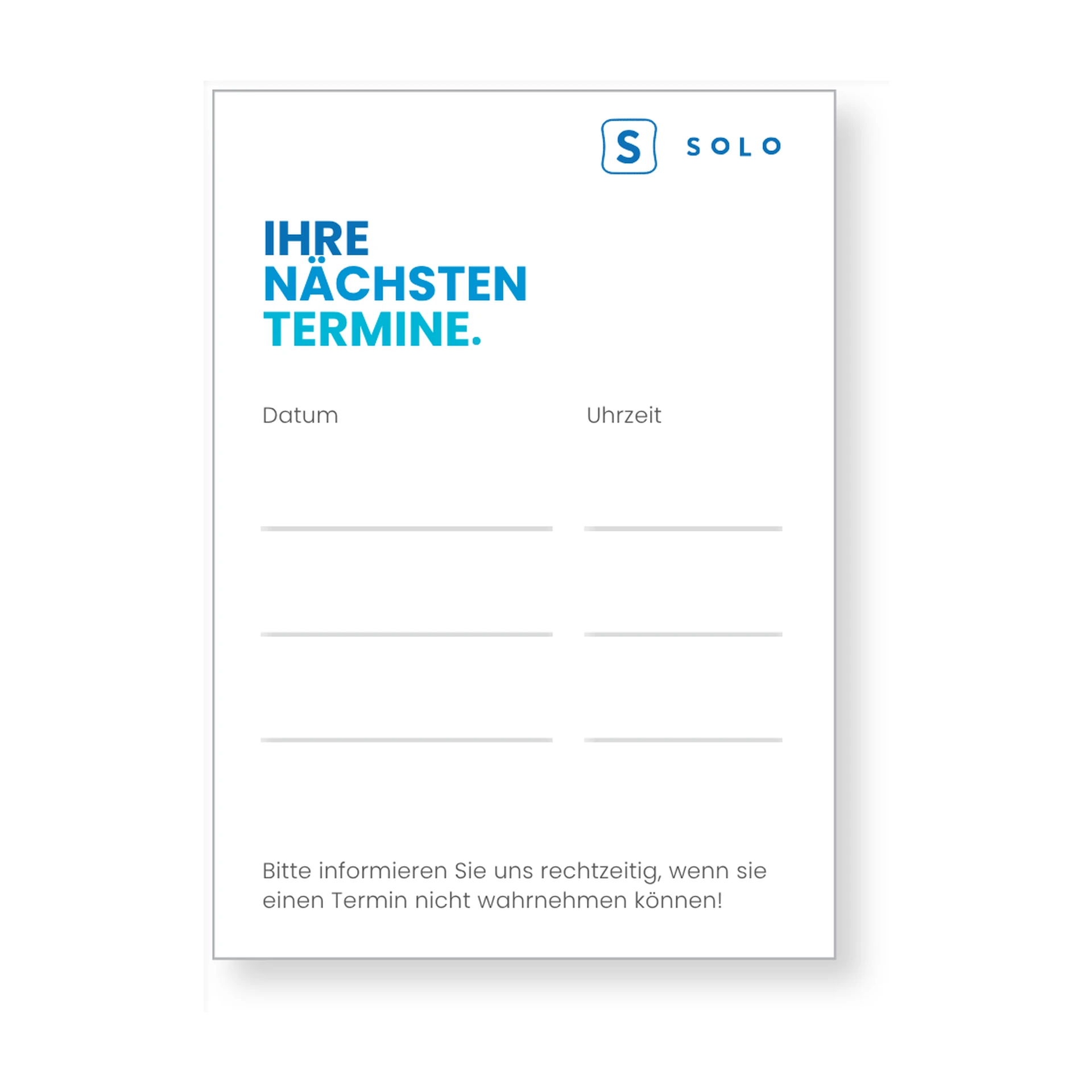 [8001] Appointment Card